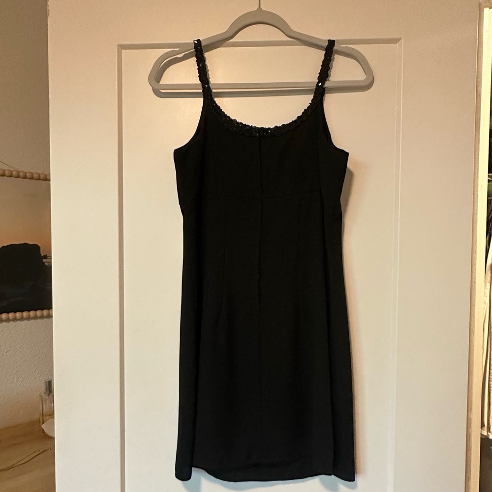 Vintage Little Black Dress with Sequin Strap